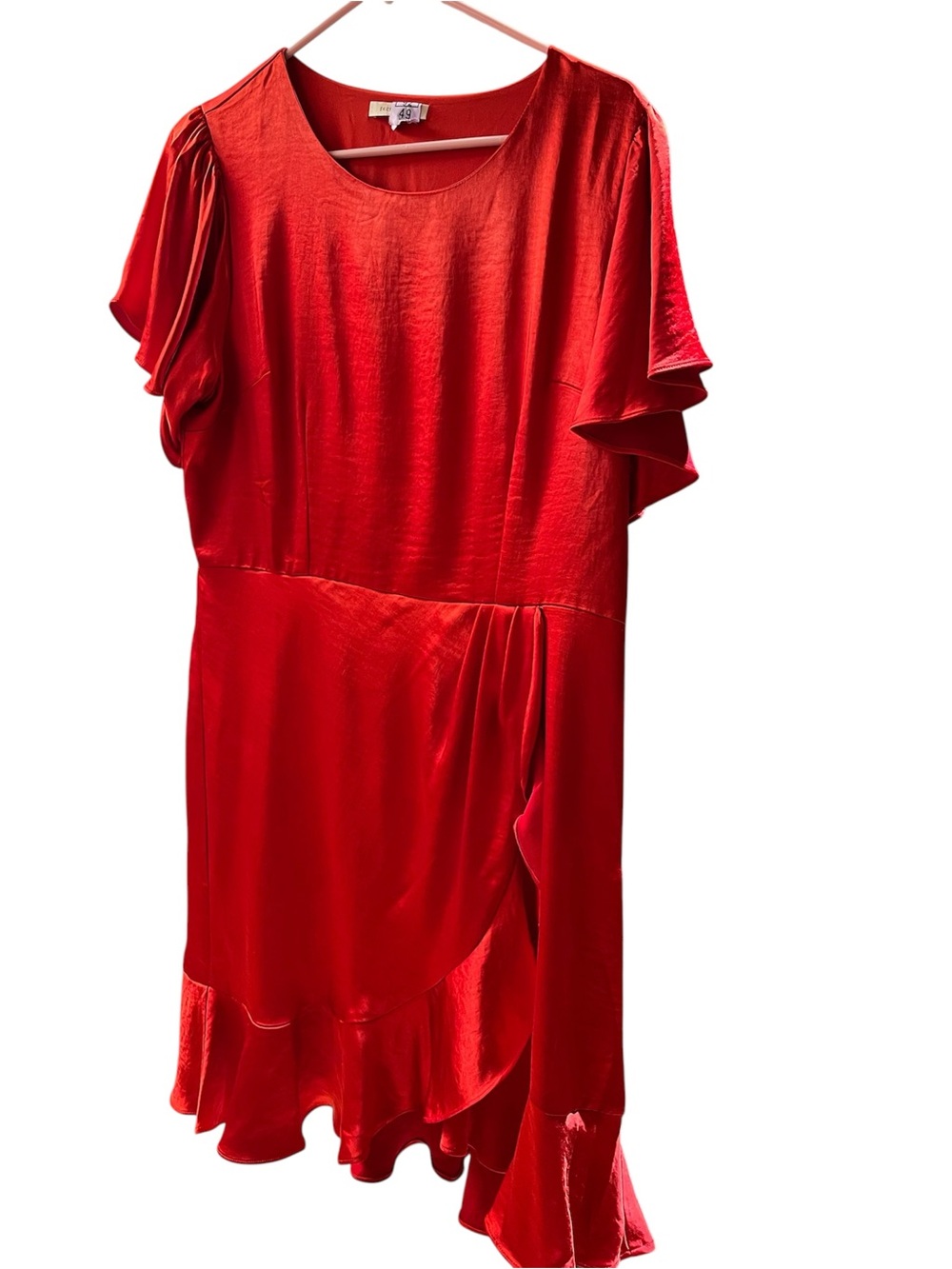 Satin red dress EUC